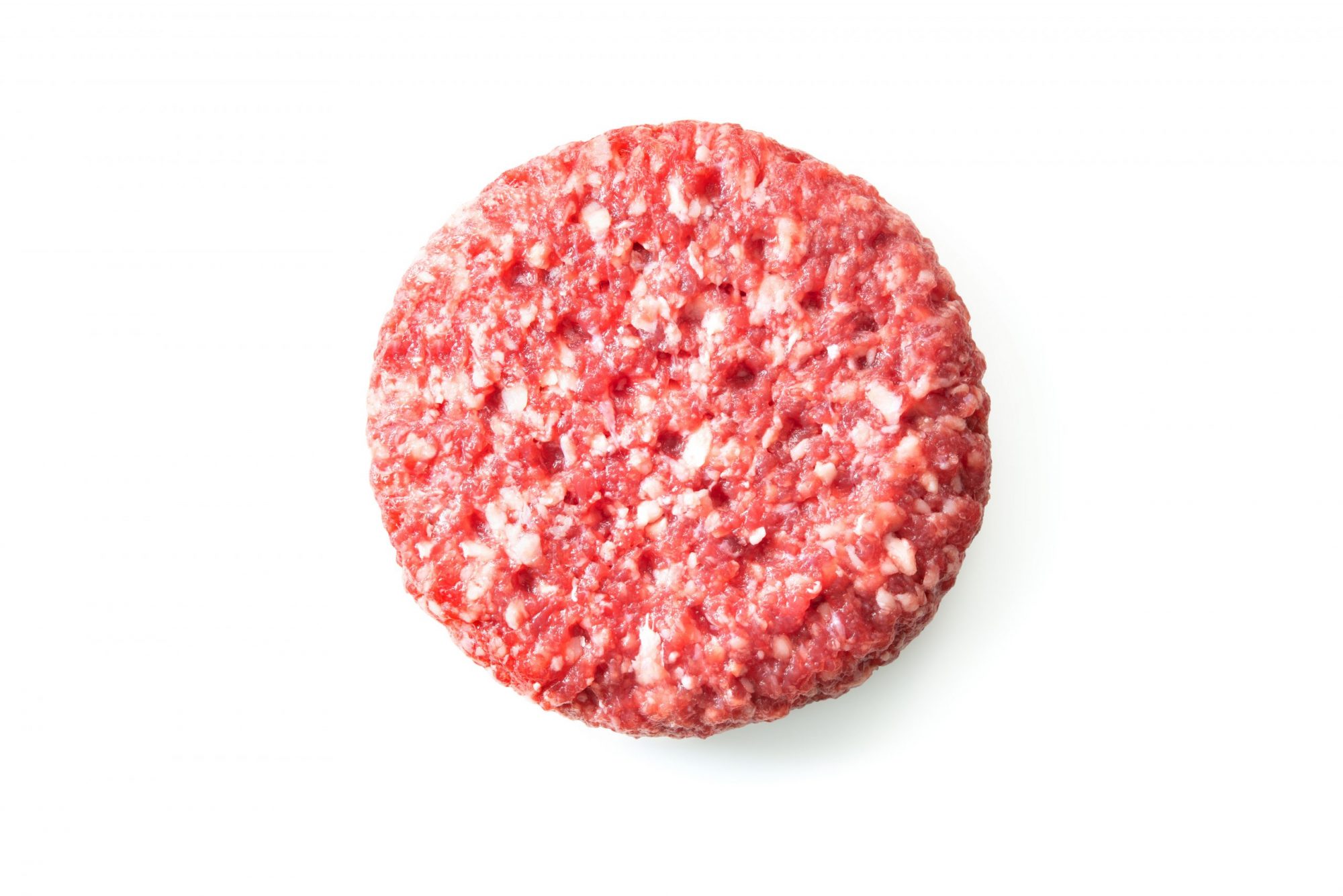 Fresh raw burger patty